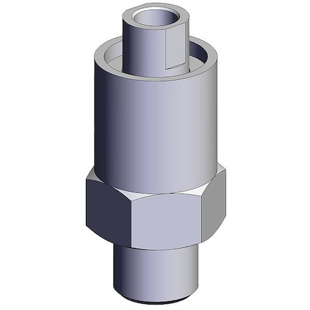 Smc RotaryJointUnion, Straight, SS, R1/8Thrd MQR1-M5
