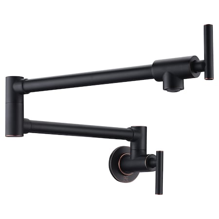 Anzzi Braccia 24" Wall Mounted Pot Filler in Oil Rubbed Bronze KF-AZ258ORB