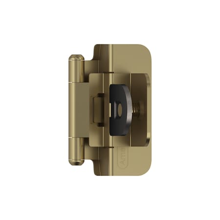 Amerock 3/8in 10mm Inset Double Demountable Golden Champagne Cabinet Hinge, 1 Pair BPR8700BBZ