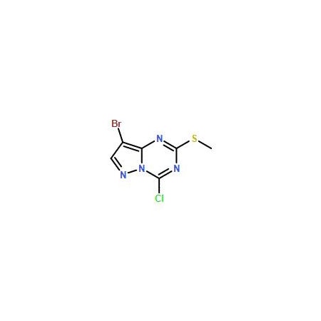 Ak Scientific 8-Bromo-4-chloro-2-(methylthio)pyrazolo[1, 5-a][1, 3, 5]triazine (100mg), CAS 54346-33-7 7833AB-100mg