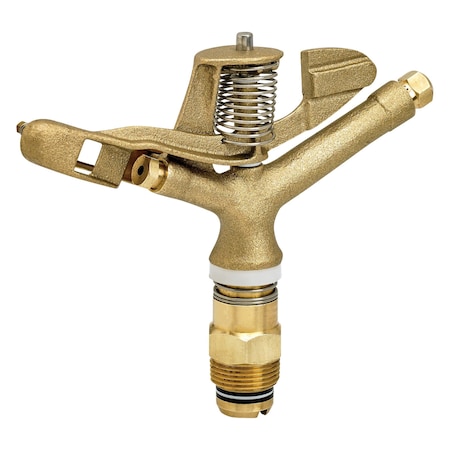 Underhill 1'' MPT Full Circle Brass Impact Sprinkler, 3/16'' Drive Nozzle SI100F