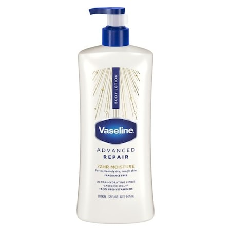 Vaseline Intensive Care Advanced Repair Fragrance Free Lotion, 32 Ounce, 4PK 67199