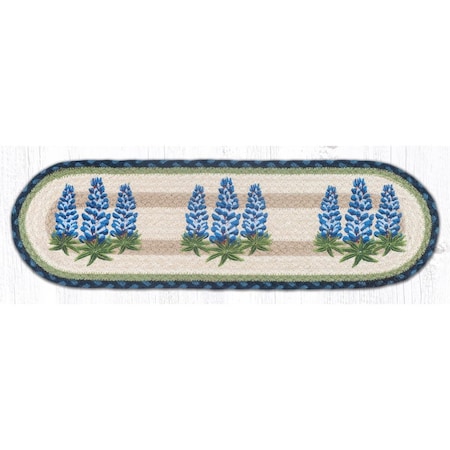 H2H 27 x 8.25 in. ST-OP-62 Bluebonnets Oval Stair Tread Mat H22548595