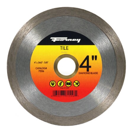 Forney RIM DMND BLADE 4"" CONT 71556