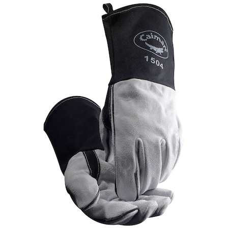 Caiman Superior Split Cowhide MIG/Stick Welder's Glove with FR Cotton Cuff 25191