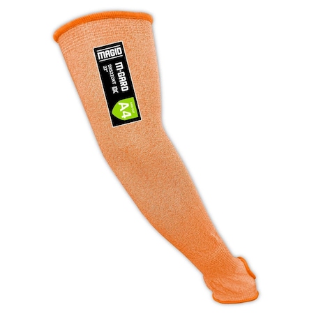 Magid M-GARD DX Technology DXS Cut-Resistant Sleeve with Thumb Slot, Cut Level A4, Size 22DXT DXS22DXT