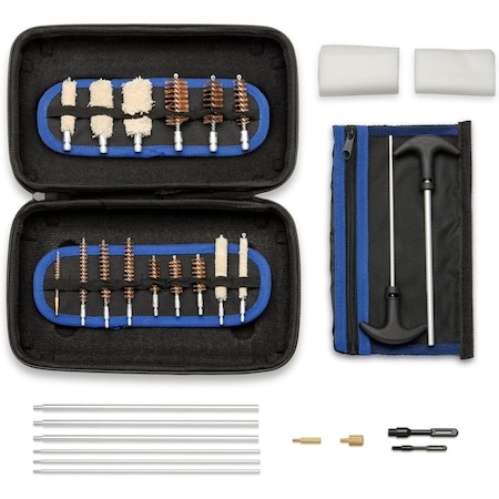Hiltex Universal Hand Gun Cleaning Kit, 103 Piece, Storage Case, Maintenance Brushes & Mops 61087