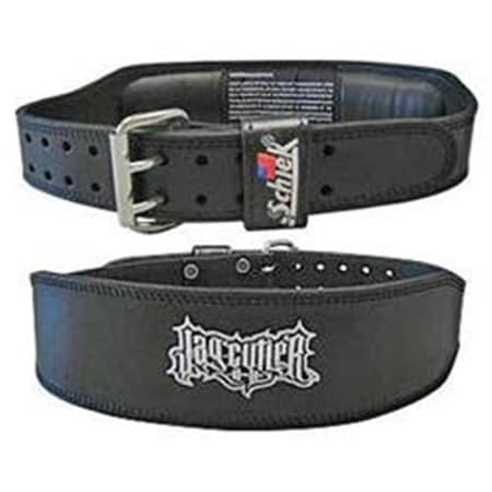 Schiek Sports 4 in. Black Leather Jay Cutler Signature Belt-L SC455203