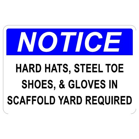 Sign Solutions Usa Personal Protective Equipment Sign, 12 in Width, Aluminum Sign, Horizontal Rectangle DCS12HWT1208CUS00074