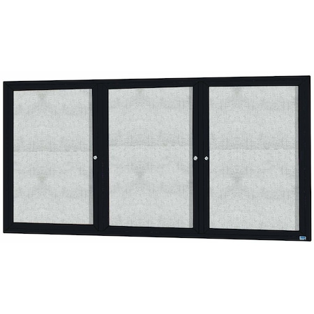Aarco Outdoor Enclosed Bulletin Board w/ Al Frame, Bronze Anodized Al, 48''Hx96''W ODCC4896-3RBA