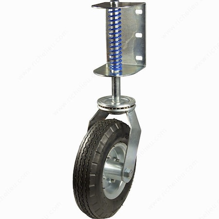 Richelieu Gate Caster, Swivel Without Brake, with Spring, Black F24888