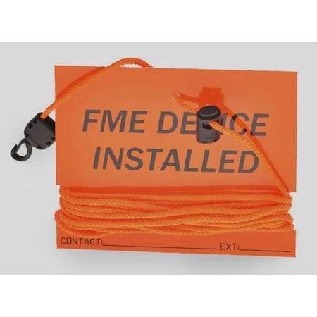 Ty-Flot FME Flagging Sign, w/Exten Line, Orange FLG6X5OR