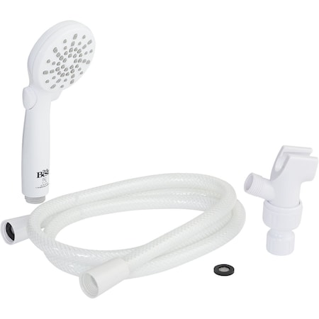 Home Impressions 2-Spray 1.8 GPM Handheld Shower Head White 713701WH