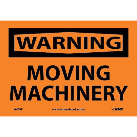 Nmc Warning Moving Machinery Sign W400P