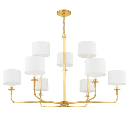 Hudson Valley Lighting Paramus 8 Light Chandelier 48 In. Aged Brass 9148-AGB