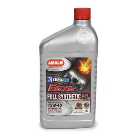 Amalie 1 qt. Elixir 5W40 Dexos2 Synthetic Motor Oil AMA65796-56