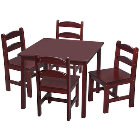 Giftmark Cherry Square Table with 4 Chairs 3008C