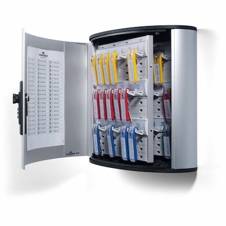 Durable Office Products Brushed Aluminum Combo Lock 36-Key Cabinet 1966-23
