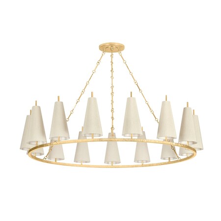 Corbett Lighting Tirana 54.75 in. Chandelier Vintage Gold Leaf 480-54-VGL