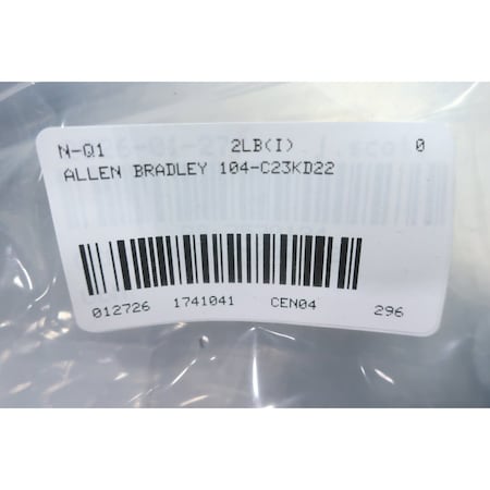 Allen Bradley REVERSING CONTACTOR 110V-AC 23A  2NO 2NC 104-C23KD22
