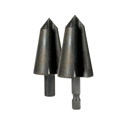 Unibor 1/4in-13/16in Cone Drill, 3-Flat Shank, Bluemax Coated 02X1HTI