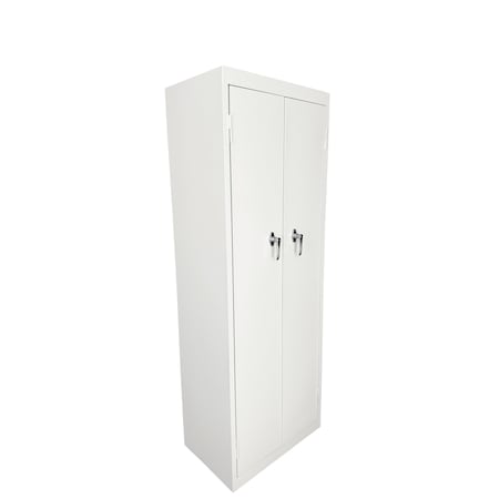 Steel Cabinets Usa Utility Storage Cabinet, 66 in H, 24 in W, 15 in D, White, 4 Shelves FS-246-W