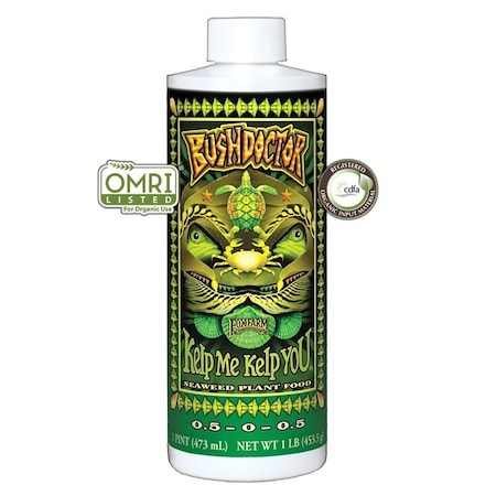 Bush Doctor Kelp Me Kelp You FX794209 Plant Food, 1 pt, Liquid, 0.5-0-0.5 N-P-K Ratio KMKYPINT