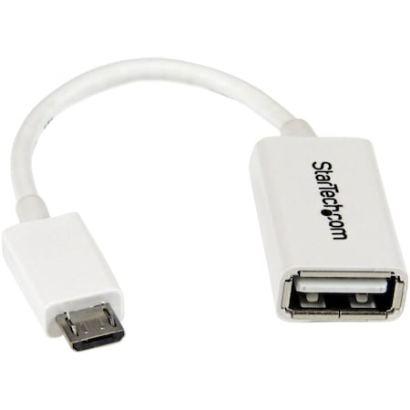 Startech.Com 5IN WHITE MICRO USB TO USB OTG ADAPTER UUSBOTGW