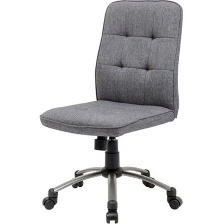 Boss Office Products Boss Modern Linen Office Chair, Slate Gray B330PM-SG