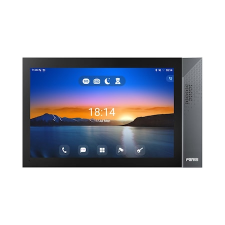 Fanvil SIP Indoor Unit 2 lines Android 9.0 system 10.1 in color touch screen Lighting effects HD I57A