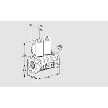 Honeywell Kromschroder Solenoid Gas Safety Valve - 500 mbar, IP65, Class A KS88205218