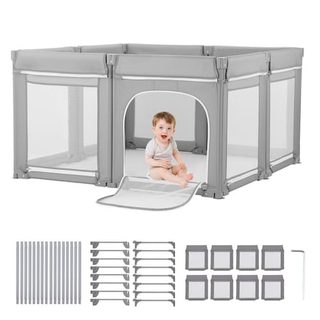 Vevor Baby Playpen 78.7 in x 70.1 in Extra Large Foldable Baby Fence Play Yard P2001-3