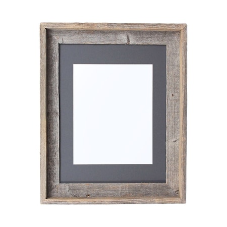 Homeroots 11" x 14" Gray Solid Wood Hanging Picture Frame 380294