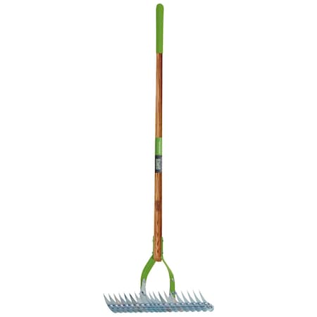 Ames 15 in Thatch Rake, Self-Cleaning, Hardwood Handle, Cusion Grip 2915100