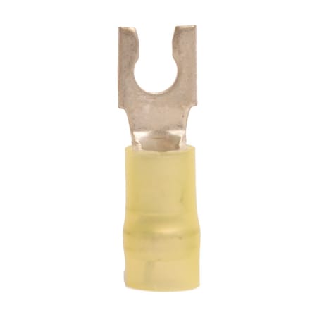 Hillsdale Terminal Fork Terminal, #8 Stud Size, 10 AWG, 600 V, Nylon Insulated, 500 PK 30281