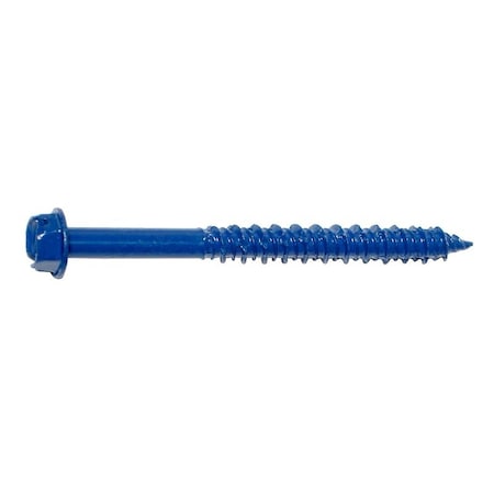 Midwest Fastener 09269 Masonry Screw, 1/4 in Dia, 2-3/4 in L, Steel, 3/16 in Drill, 100/PK, 100PK M09269