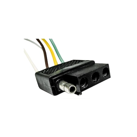Auveco 4-Way Universal Shrouded 12in Leads Harness Connector, 5PK 23115