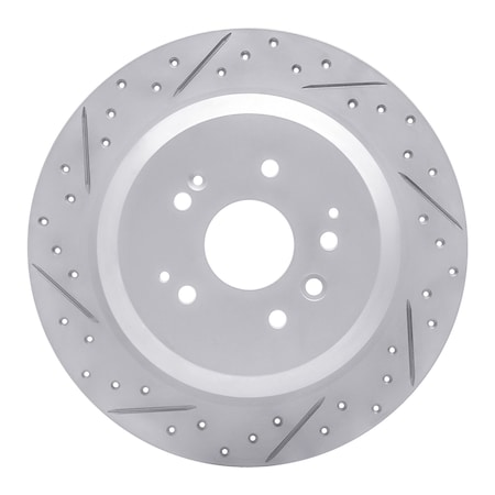 Dynamic Friction Co DFC Geoperformance Rotor - Drilled and Slotted 830-58028L