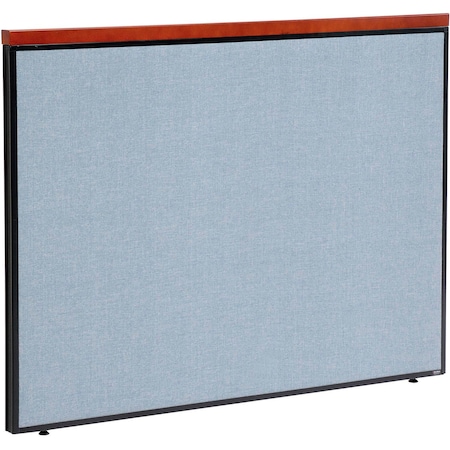 Global Industrial Interion Deluxe Office Partition Panel, 60-1/4"W x 43-1/2"H, Blue 277531BL