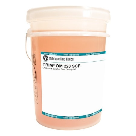 Trim Cutting Fluid, OM220 SCF, Straight Oil, 5 gal, Pail, Clear to Pale Yellow OM220SCF-5G