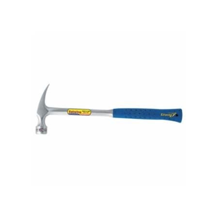 Estwing Framing Hammer, Rip Claw, Smooth, Steel Handle/Head, Blue Shock Reduction Grip, 16 in OAL, 22 oz 268-E3-22S