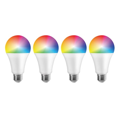 Infibrite A21 WiFi Smart LED Light Bulb, 12W 1100LM, Alexa/Google/SIRI, ETL and Energy Star, 4PK IB-008-1-12W-WH-4PK