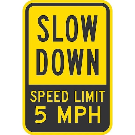 Lyle Slow Down Speed Limit 5 G-3568-EG_12x18