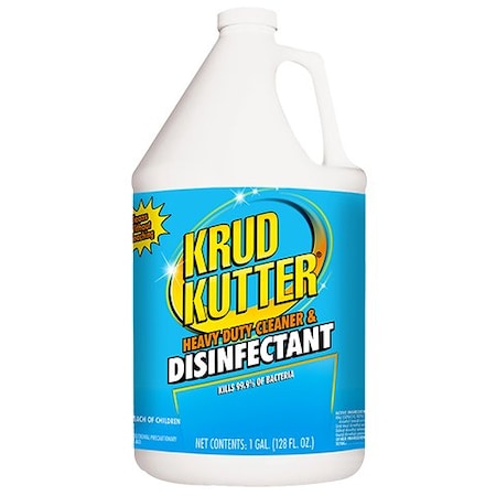 Krud Kutter Cleaner and Disinfectant, Bottle, 1 gal, Unscented DH012