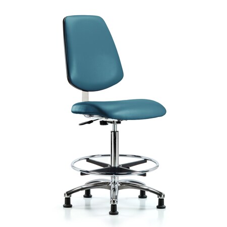 Blue Ridge Ergonomics Vinyl Clean Room Chair BR-CLR-VHBCH-MB-CR-CF-RG-8801