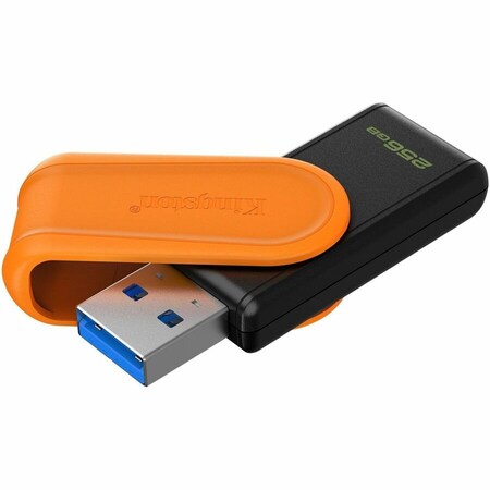 Kingston 256GB Portable USB 3.2 Gen 1 DataTraveler Exodia S (Black/Orange) DTXS/256GB