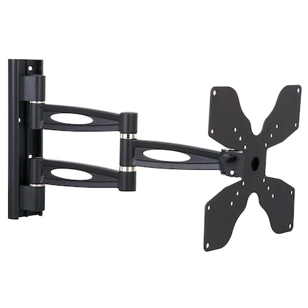 Tygerclaw Full Motion Wall Mount for 23-40 in. Flat Panel TV, Black LCD5006BLK