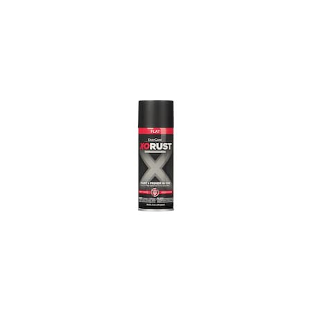 True Value Anti-Rust Enamel Spray Paint & Primer, Black Flat, 12-oz. XOP19-AER
