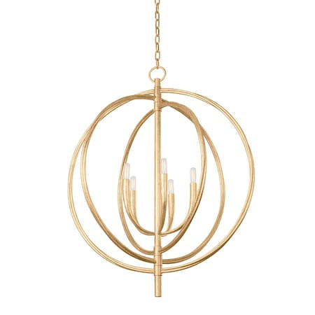 Troy Lighting Fillea 5 Light Pendant 30 In. Vintage Gold Leaf F8830-VGL