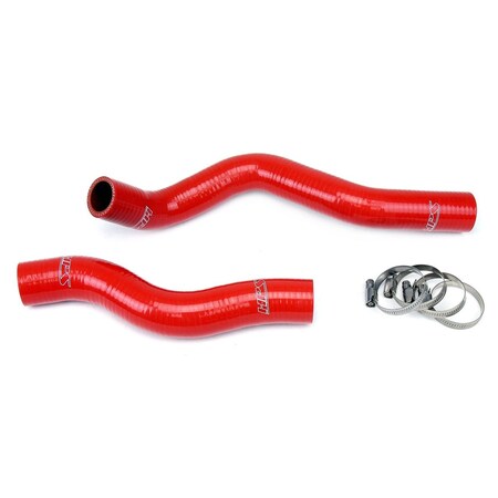 Hps Performance High Temp Reinforced Silicone Radiator Coolant Hose Kit, Red, 57-1022-RED